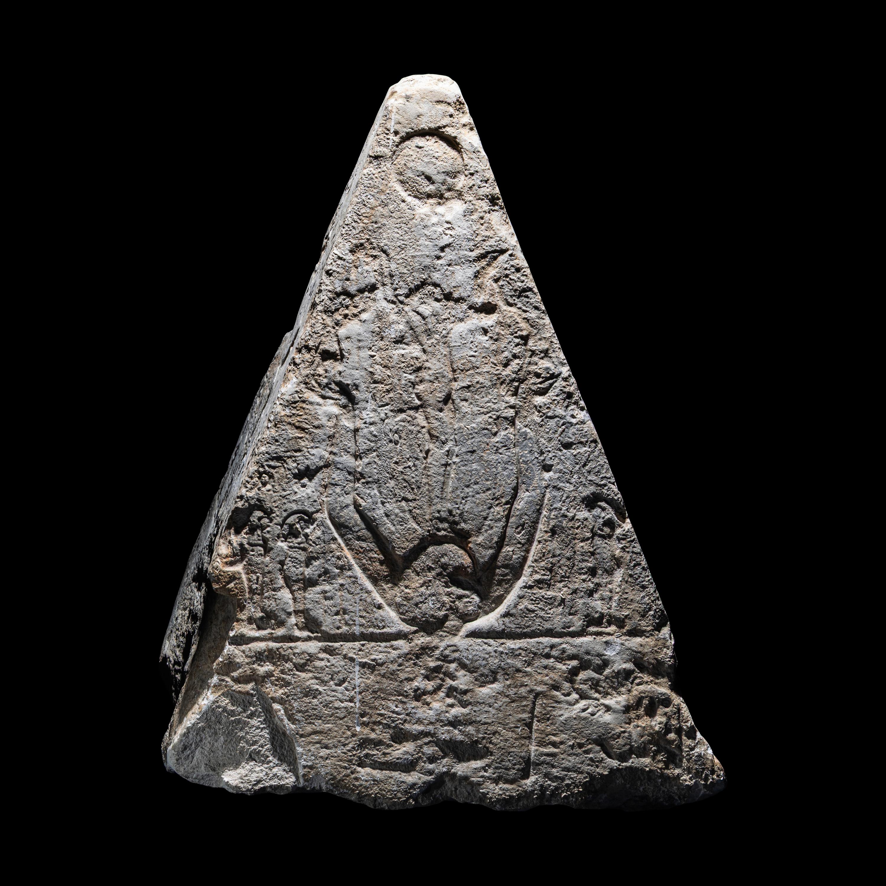 An Egyptian Limestone Pyramidion