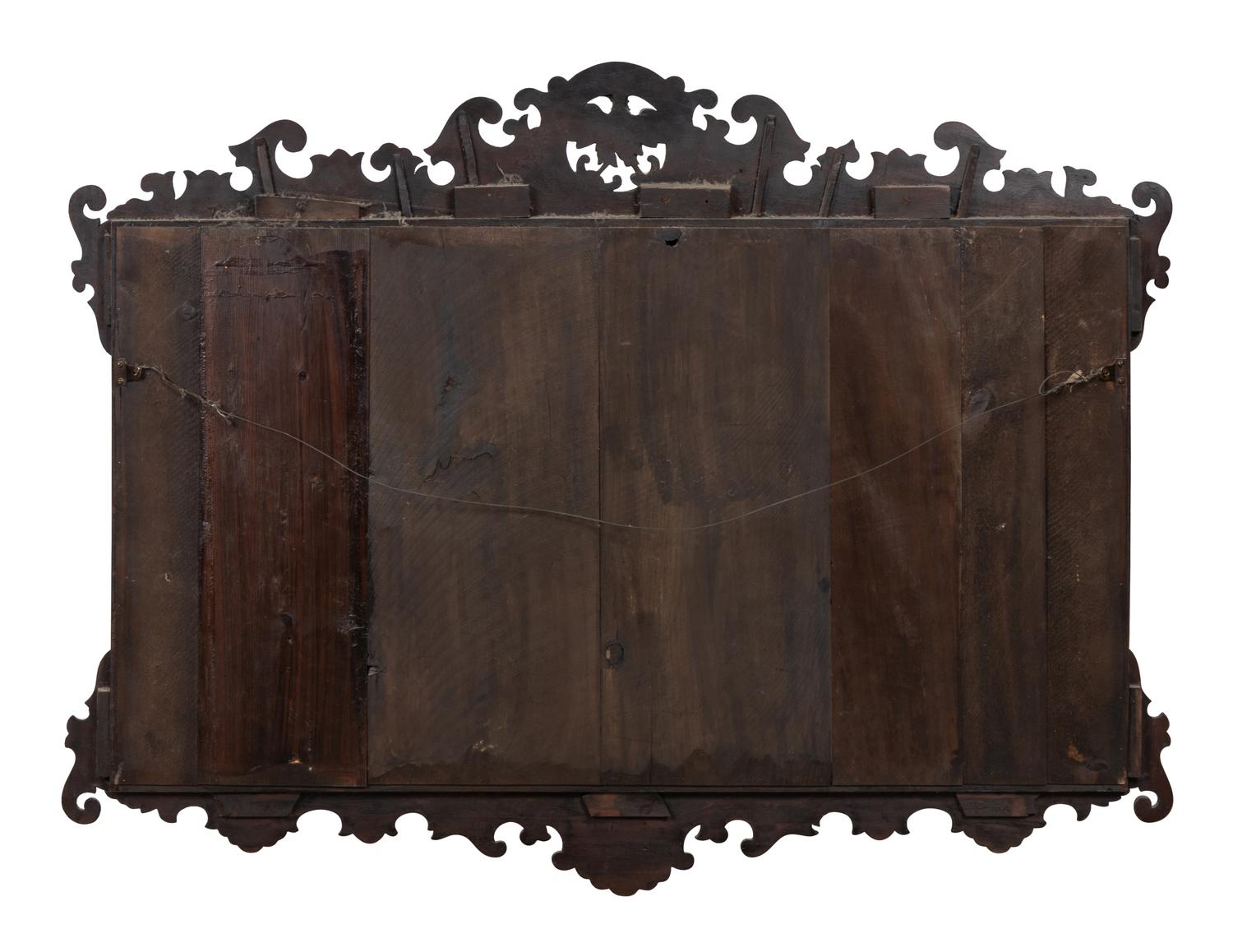 A George II Style Parcel Gilt Mahogany Mirror