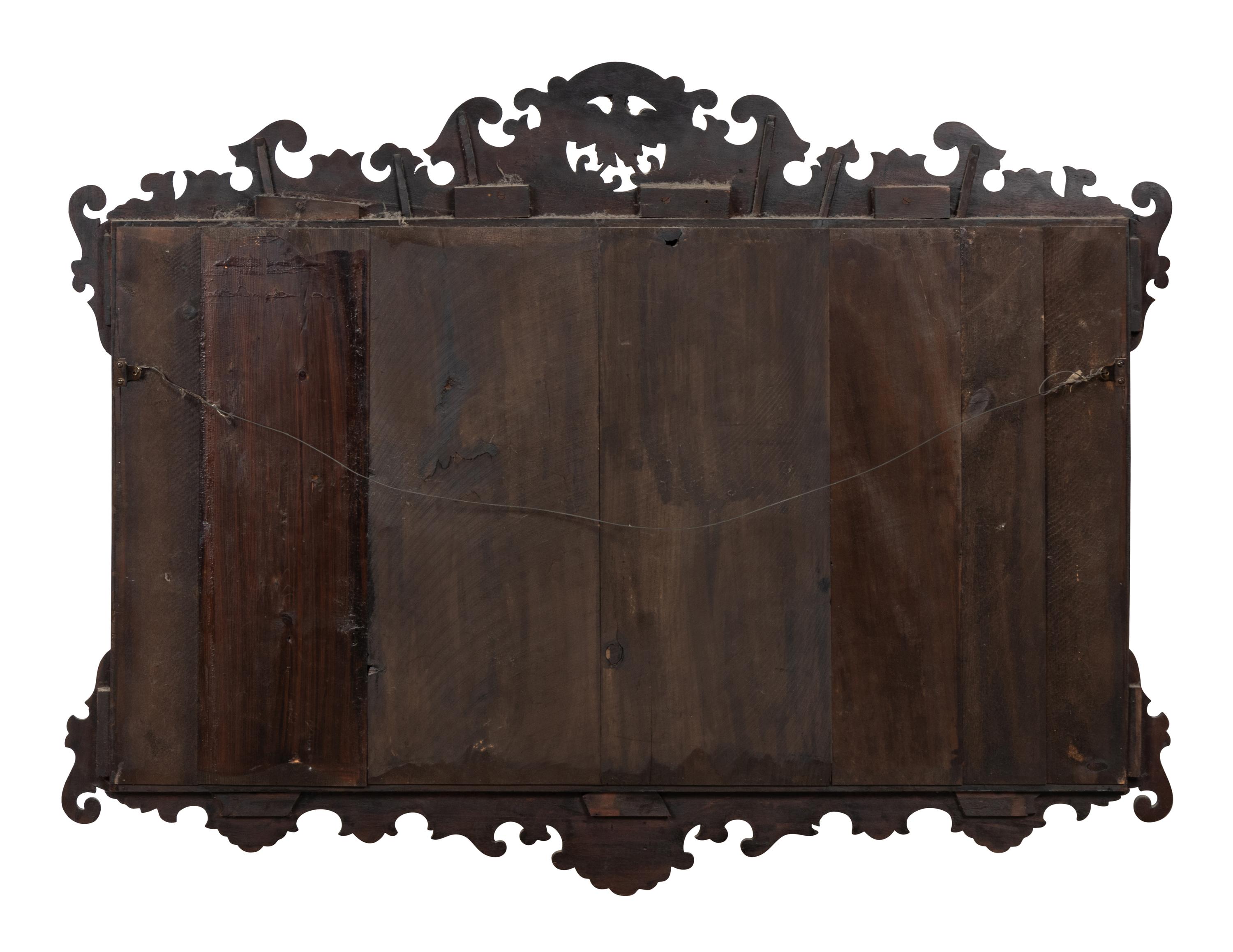 A George II Style Parcel Gilt Mahogany Mirror