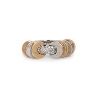 BICOLOR GOLD AND DIAMOND RING