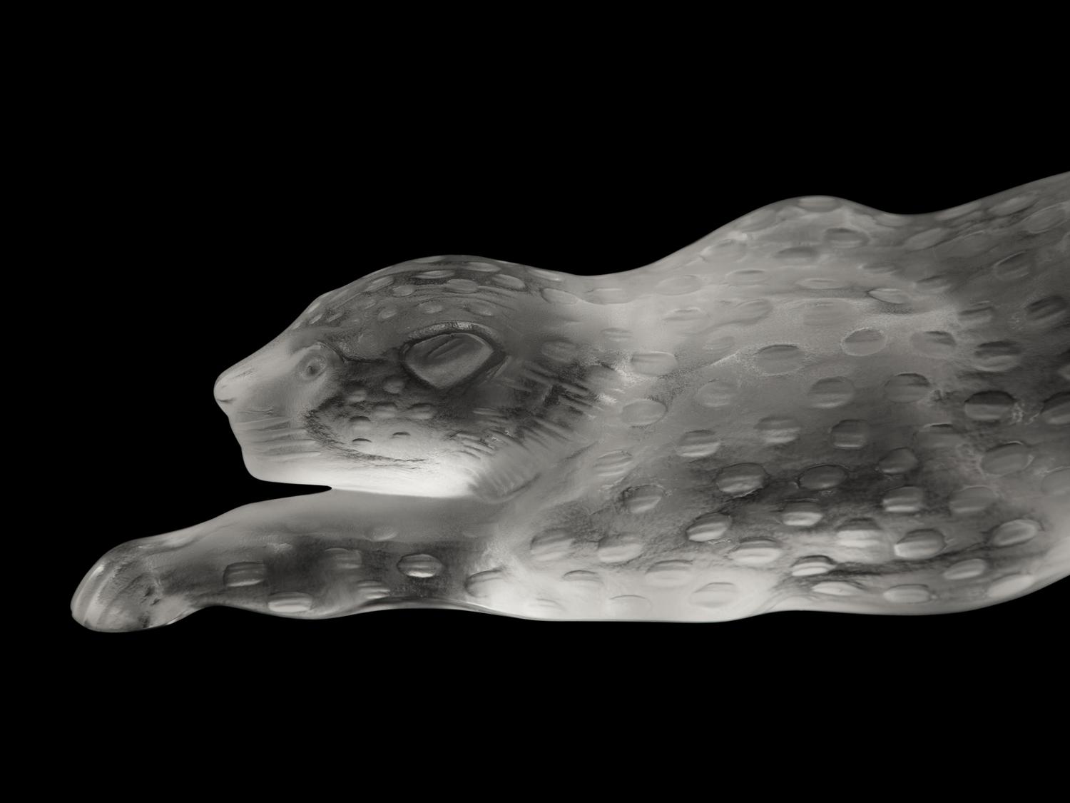 A Lalique Zeila Panther Sculpture