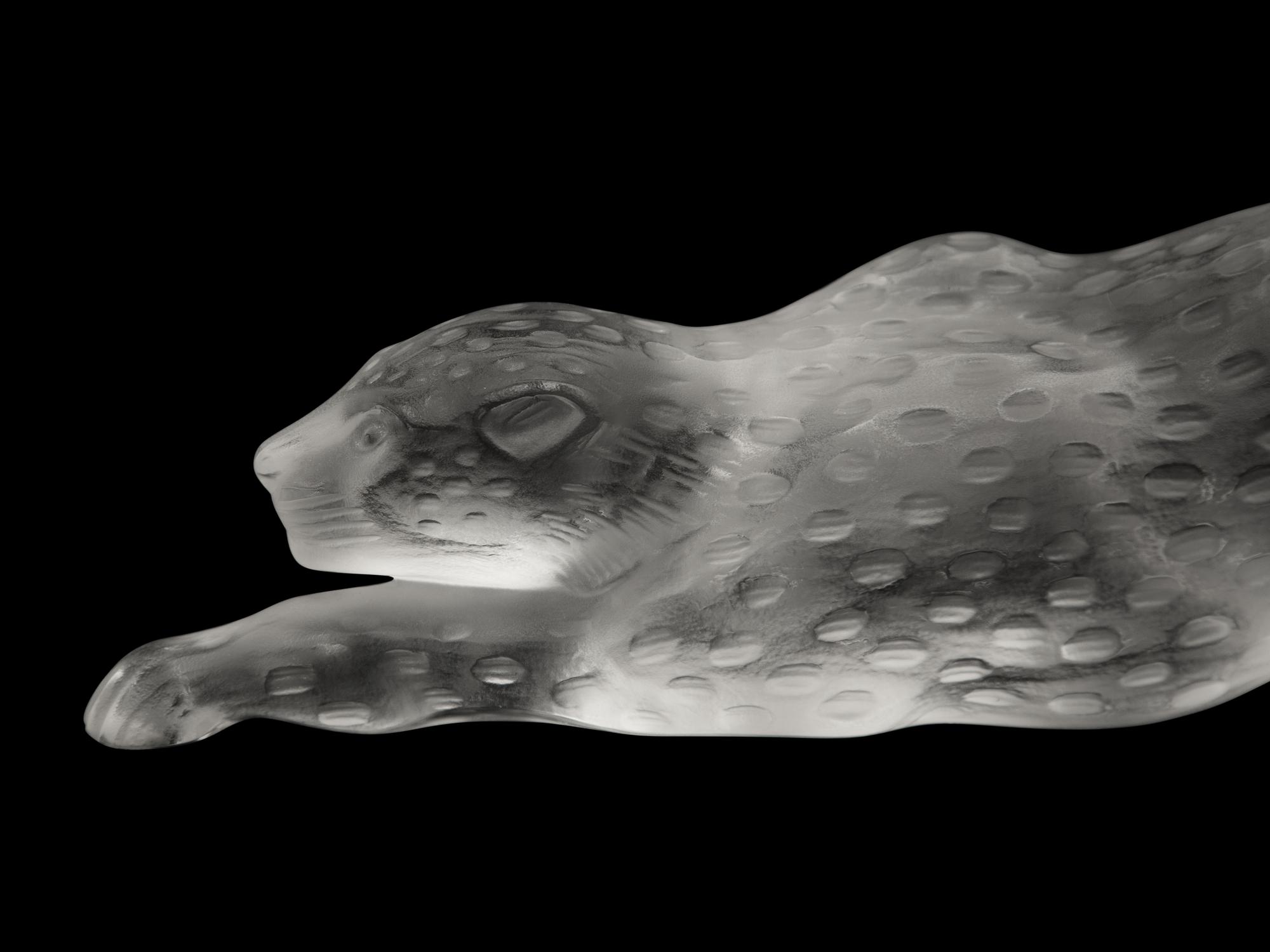 A Lalique Zeila Panther Sculpture
