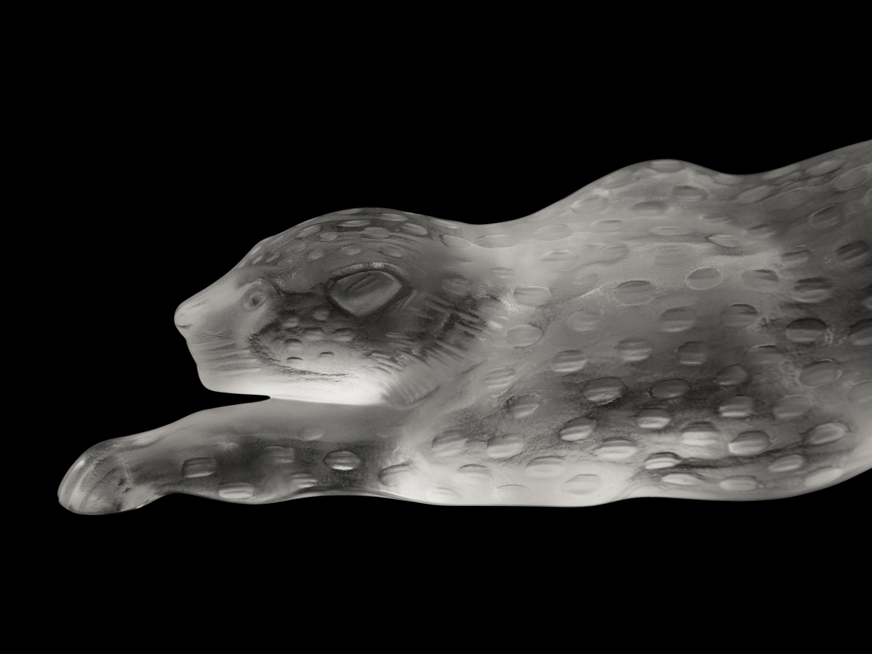 A Lalique Zeila Panther Sculpture