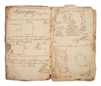 [AMERICANA]. SHOOTS, Joseph (1771-1855). Two early arithmetic lesson books, late 1700s-early 1800s.