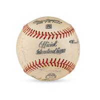 A 1962 Toronto Maple Leafs Team Signed Autograph Baseball