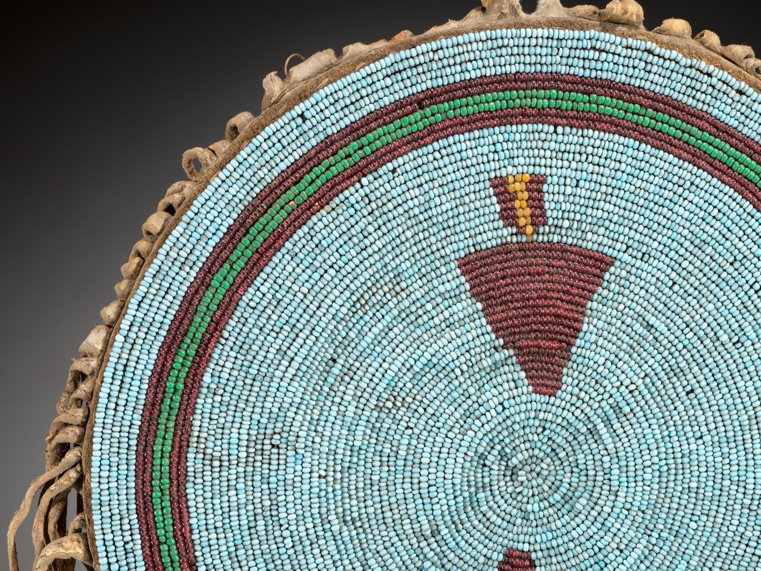 Sioux Beaded Hide "Shield"
