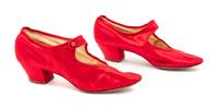A Pair of Red Satin Shoes, 1900-10s