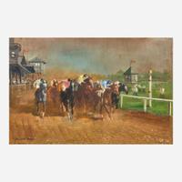 Randall Davey (American, 1887-1964) Horse Race