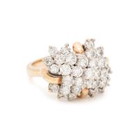 YELLOW GOLD AND DIAMOND RING