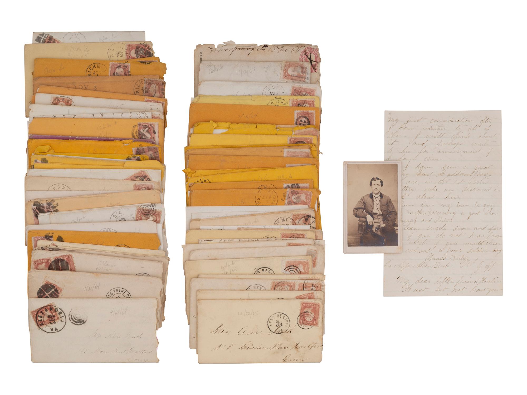 [GOFF, Orlando S. (1843-1916)] -- [CIVIL WAR] -- [EARLY PHOTOGRAPHY]. Civil War letters of Orlando S. Goff, Co. K, Connecticut 10th Infantry, accompanied by post-war letters describing his entry into the trade of photography.