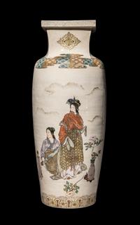 A Large and Finely Painted Japanese Satsuma Vase