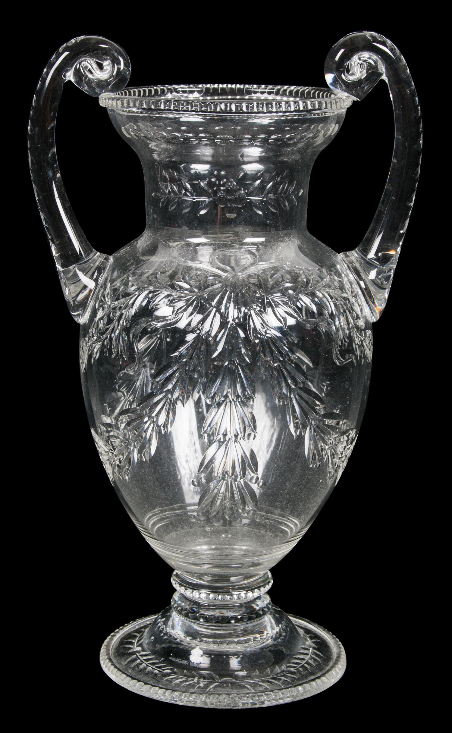 A David Webb Art Glass Vase Height 11 inches. — ENGLISH, LATE 19TH CENTURY