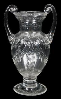 A David Webb Art Glass Vase Height 11 inches. — ENGLISH, LATE 19TH CENTURY