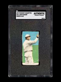 A Group of Three Early 20th Century Tobacco Baseball Cards (SGC AUTHENTIC),