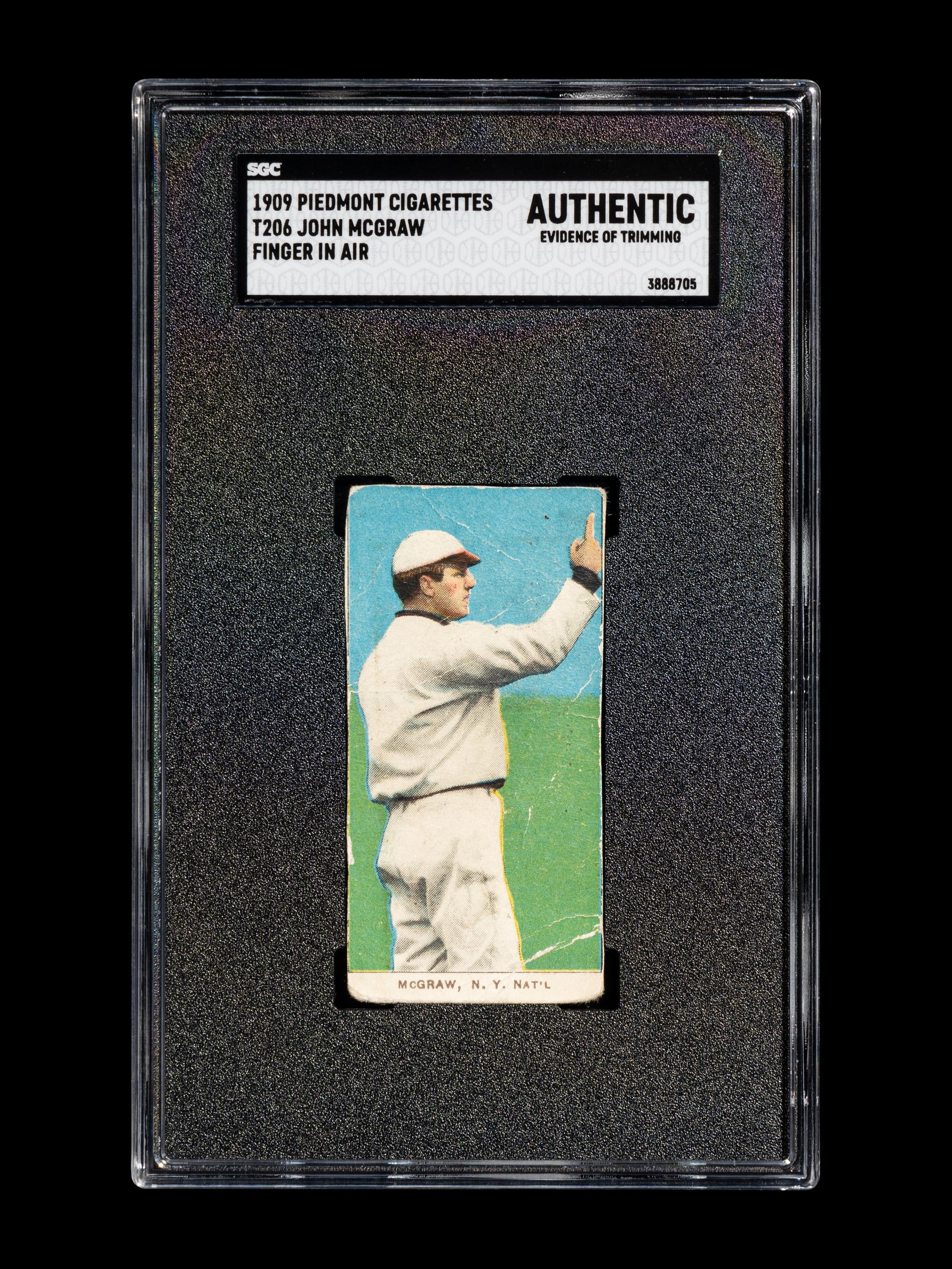 A Group of Three Early 20th Century Tobacco Baseball Cards (SGC AUTHENTIC),