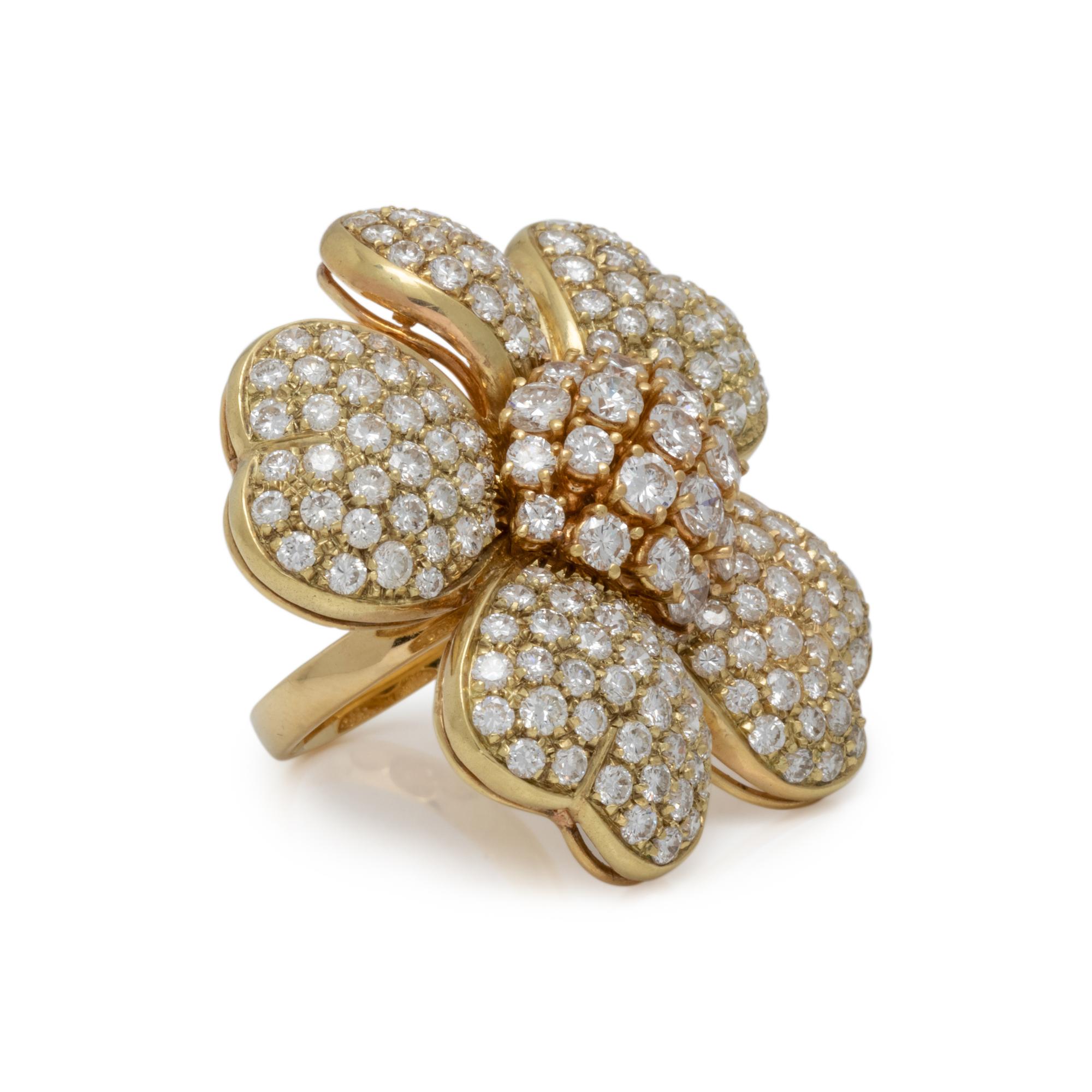DIAMOND FLOWER RING