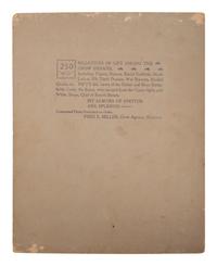 [NATIVE AMERICANS]. A group of 10 photographs of the Custer Battlefield and Crow Indians, incl. Chief "Two Moons" and "Curly."