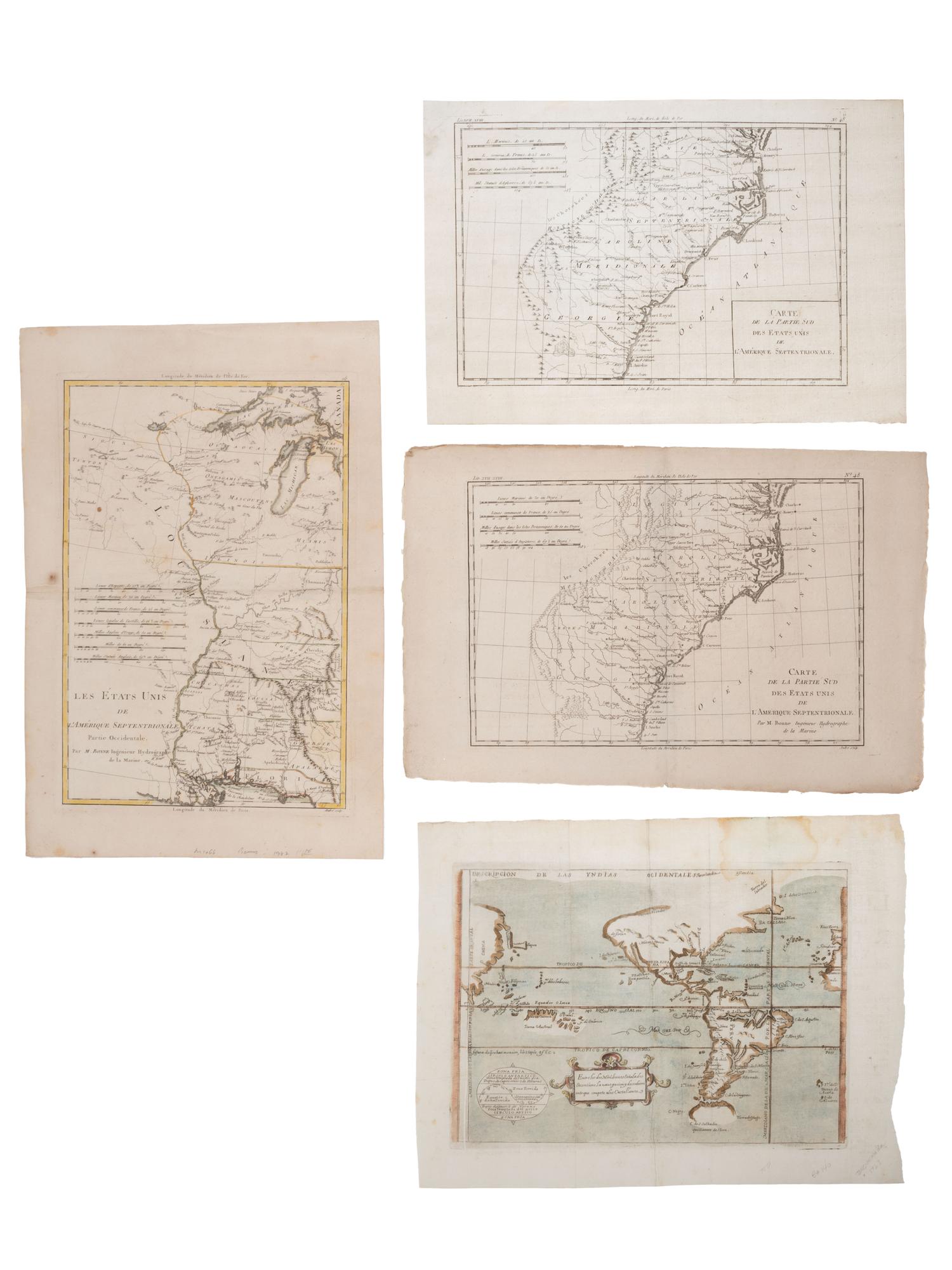 [MAPS-THE AMERICAS]. 11 maps, incl. [Herrera y Tordesillas]. Descripcion de las Yndias Ocidentales .