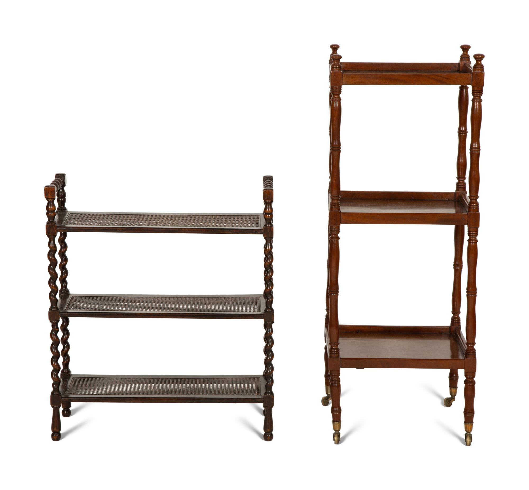 Two English Etageres