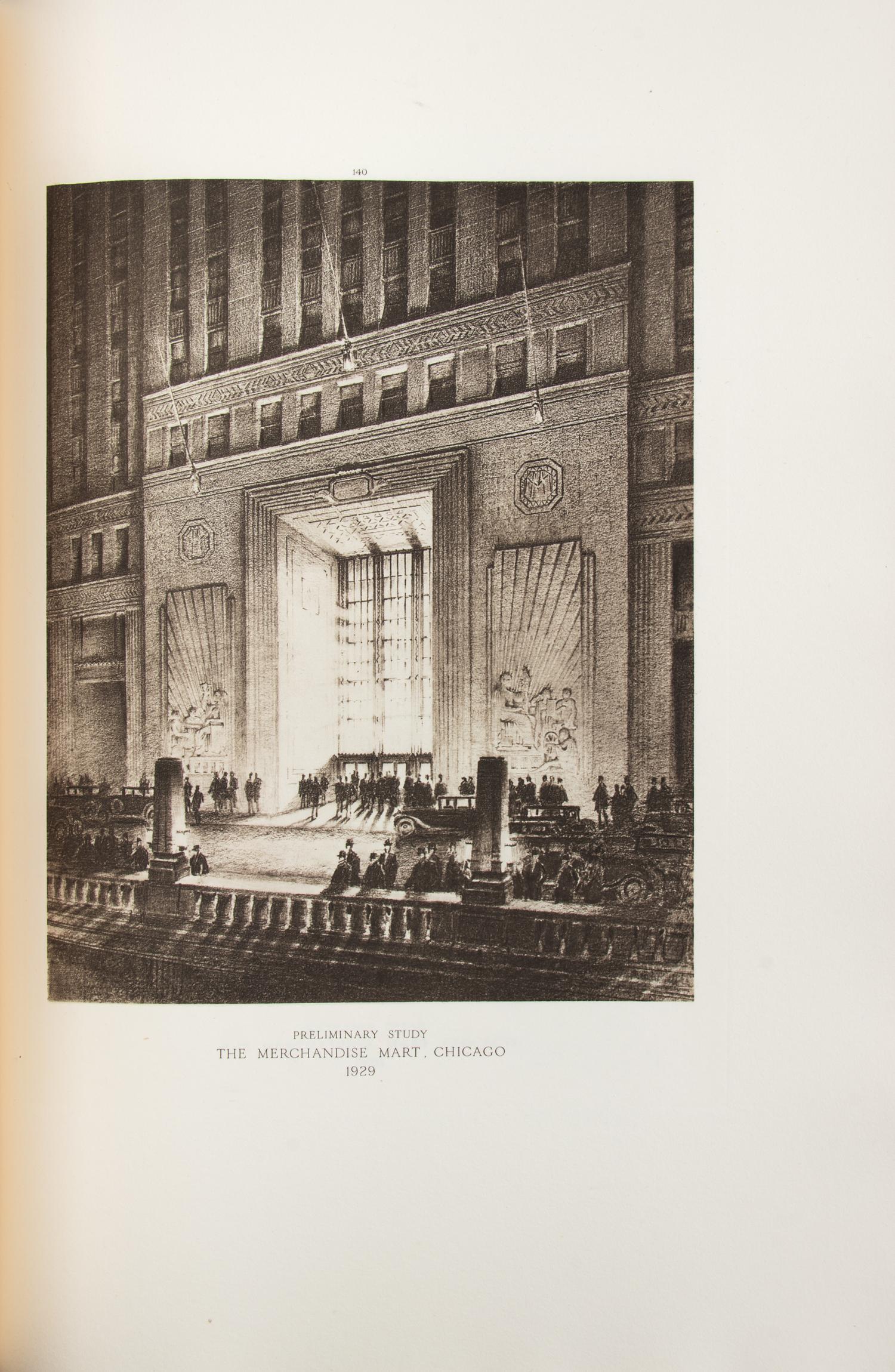 [GRAHAM ANDERSON PROBST & WHITE]. The Architectural Work of Graham Anderson Probst & White Chicago and their Predecessors D.H. Burnham & Co. and Graham Burnham & Co . London: Privately published by B.T. Batsford Ltd, 1933.
