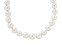 CULTURED PEARL AND DIAMOND NECKLACE
