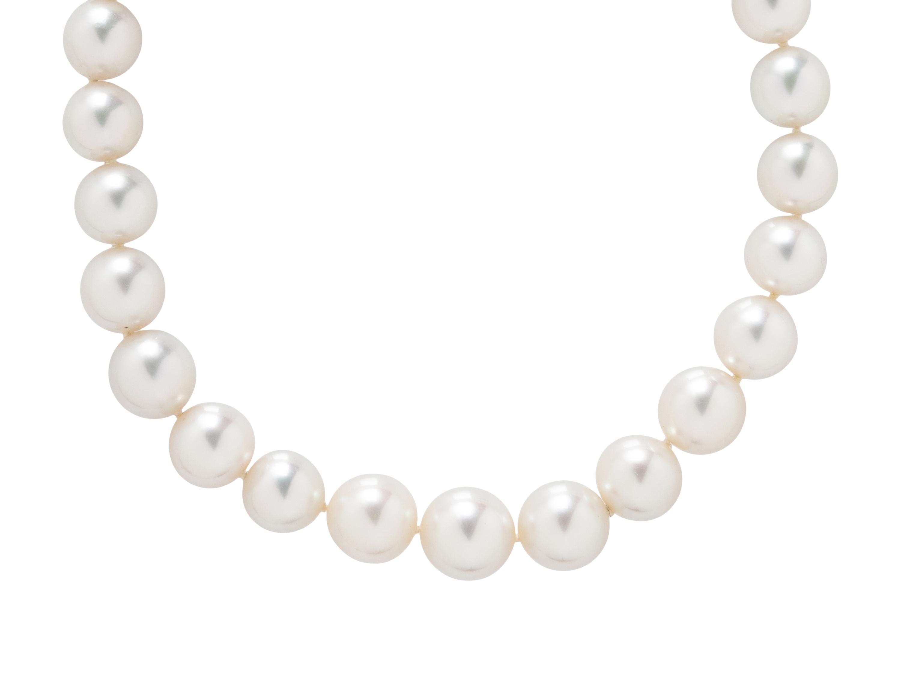 CULTURED PEARL AND DIAMOND NECKLACE