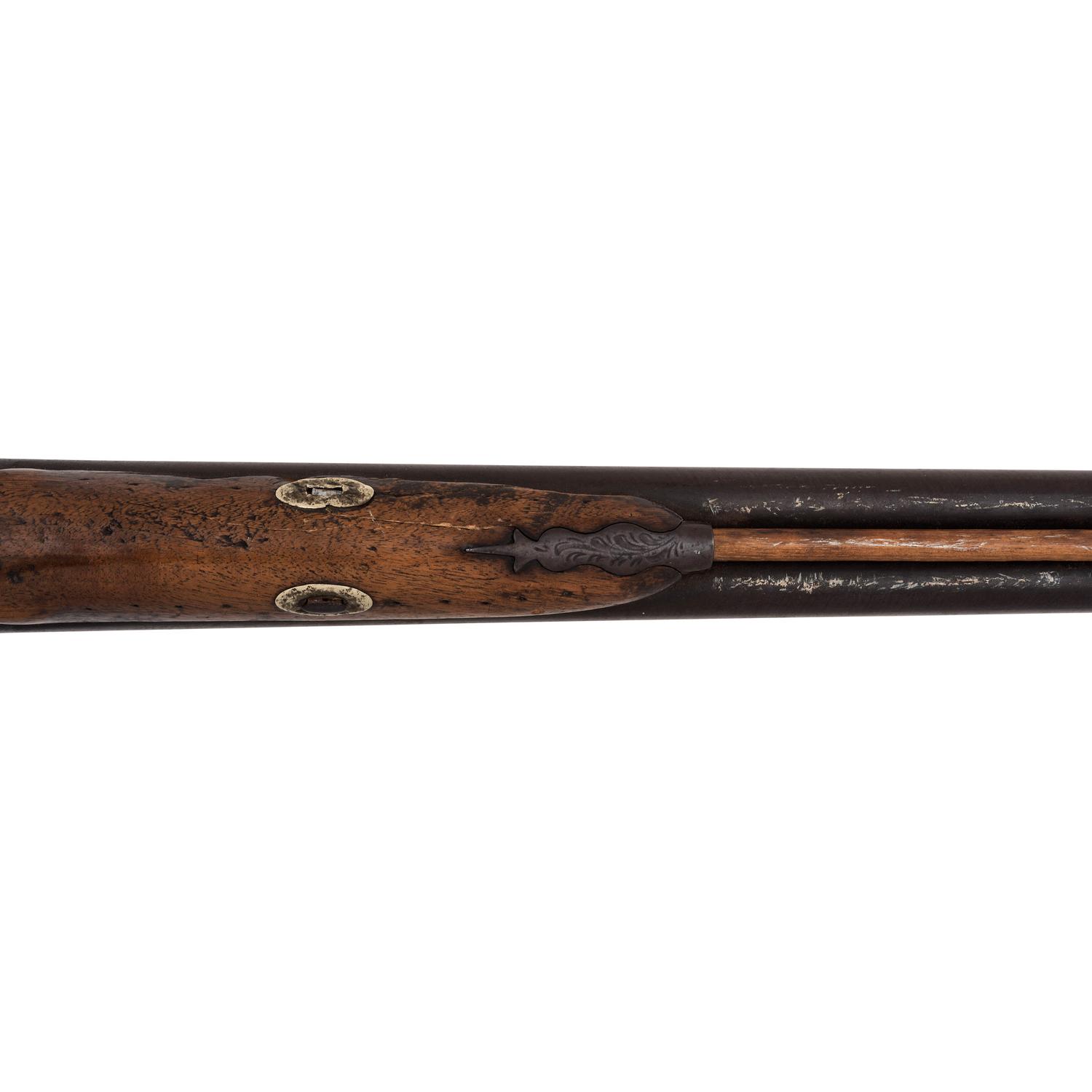 Double Barrel Percussion Shotgun Obtained on the Standing Rock Reservation