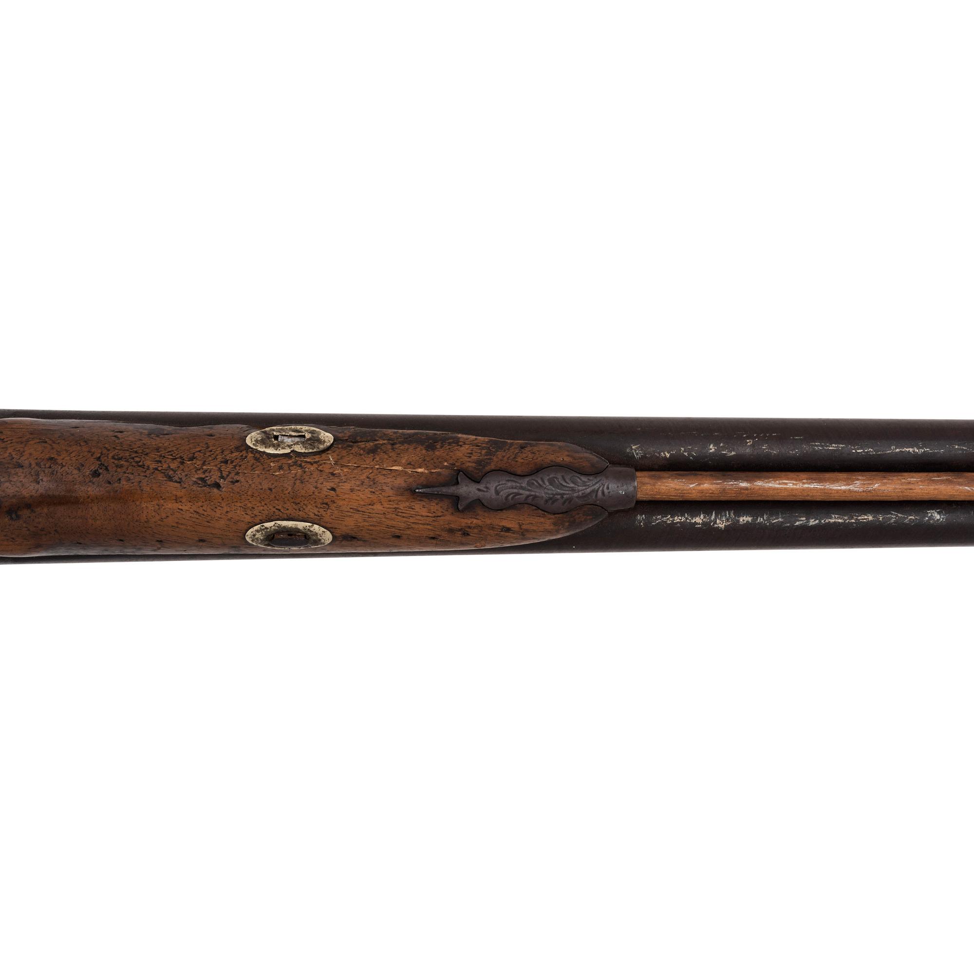 Double Barrel Percussion Shotgun Obtained on the Standing Rock Reservation