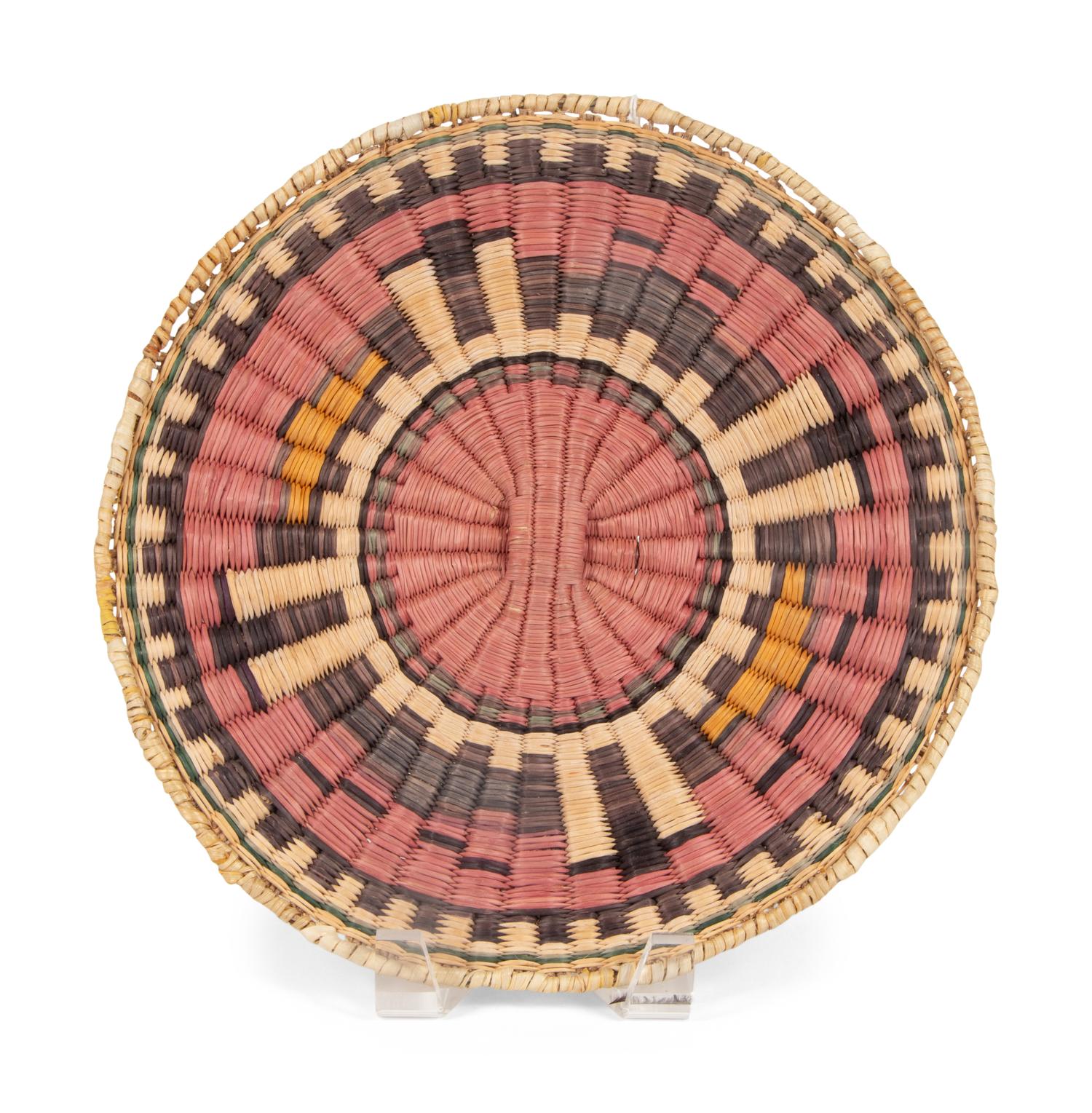 Hopi Third Mesa Wicker Plaques and Basket