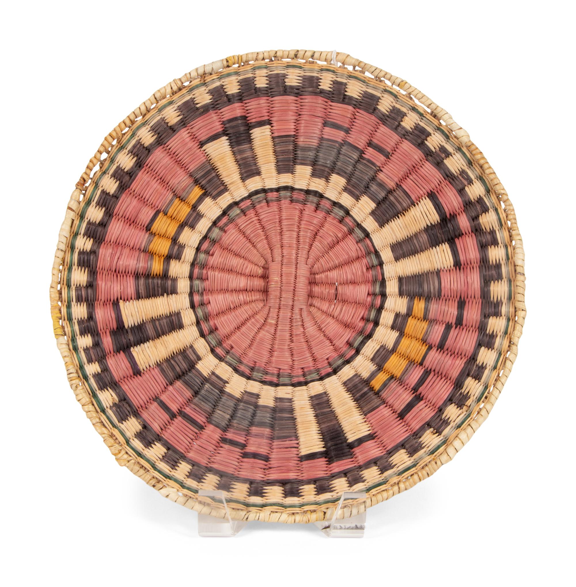 Hopi Third Mesa Wicker Plaques and Basket