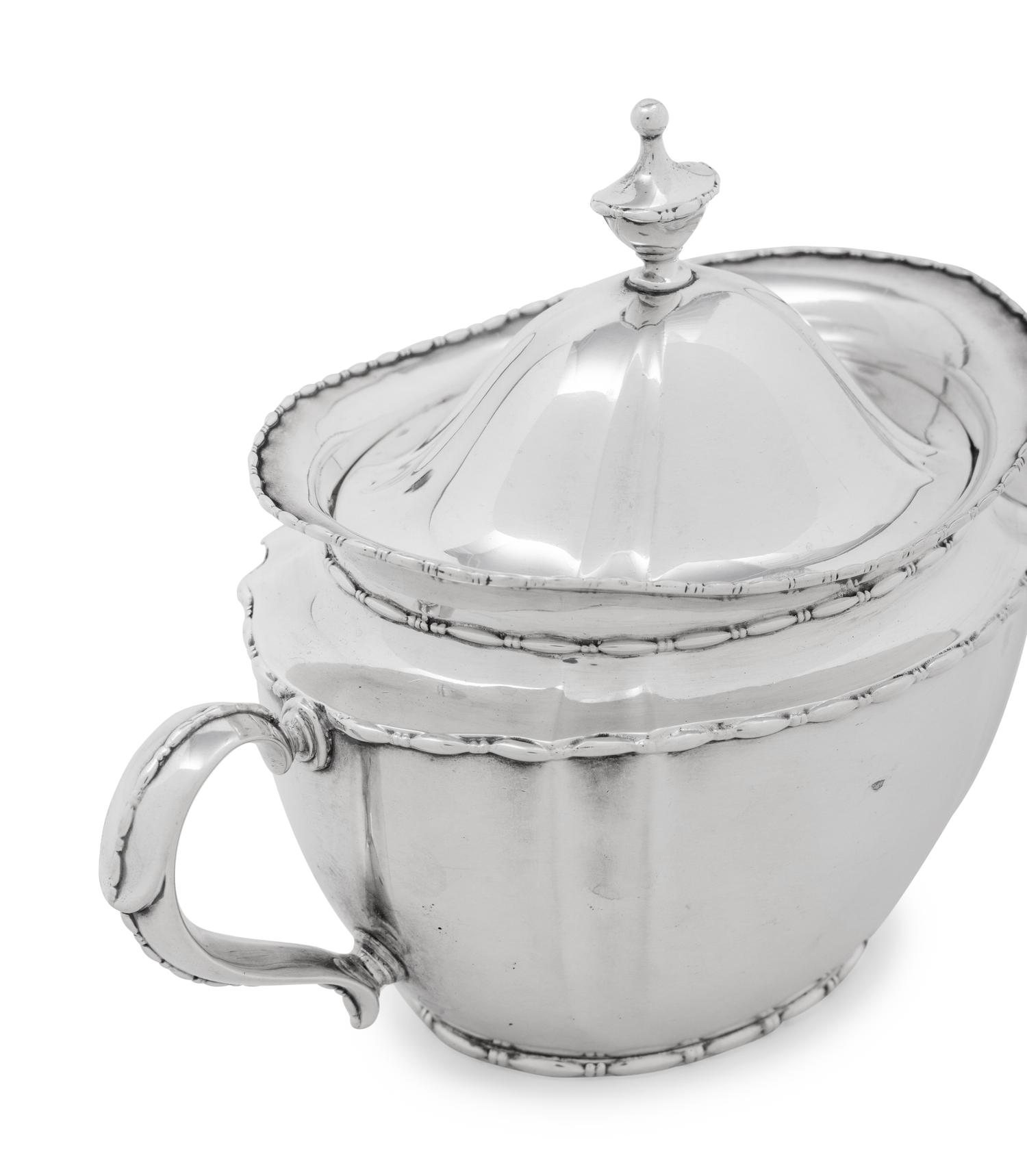 A Tiffany and Co. Silver Three-Piece Bachelor's Tea Service