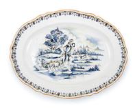A Pair of French Faience Platters