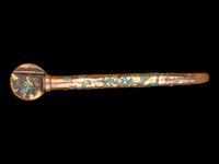 Four Japanese Cloisonné and Hardstone Inset Portable Writing Sets, Yatate