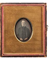 [EARLY PHOTOG] Sixth plate daguerreotype, diminutive portrait of an aged gent by MARSHALL & PORTER.