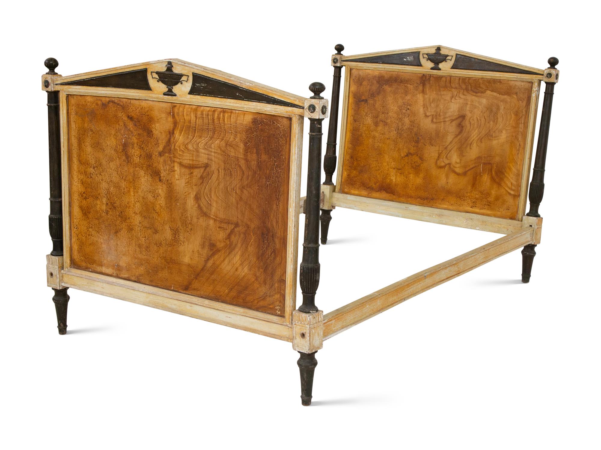 An Italian Directoire Painted Daybed
