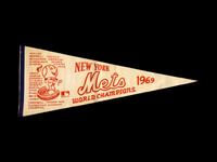 An Original 1969 Shea Stadium New York Mets World Champions Pennant