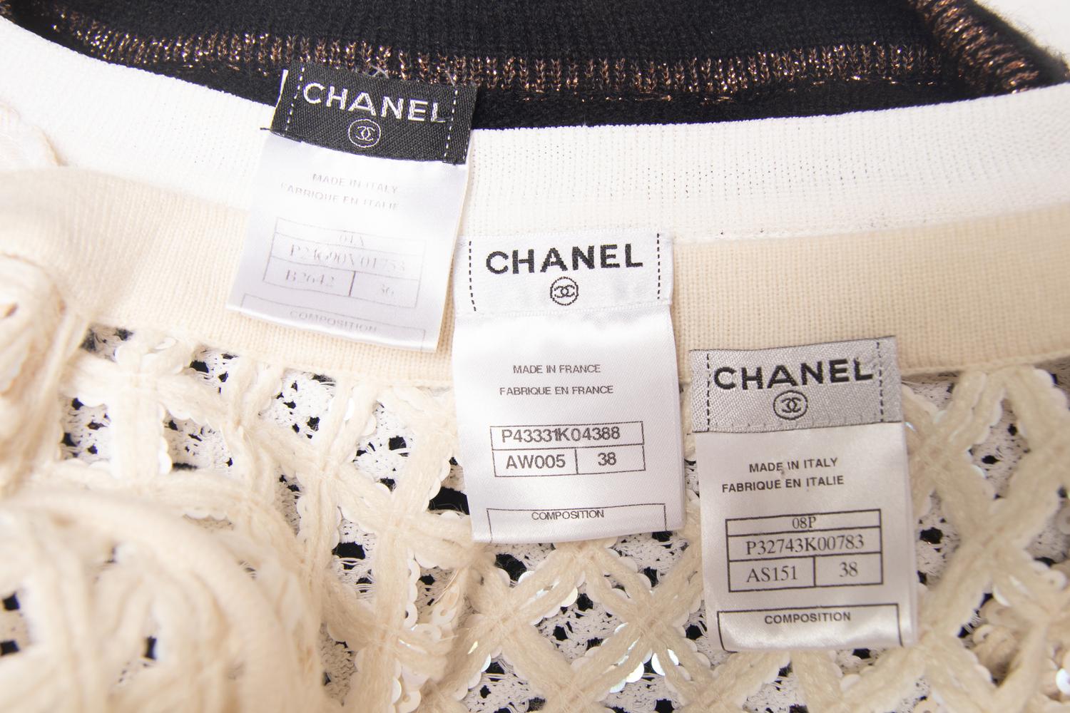 Three Chanel Sweaters