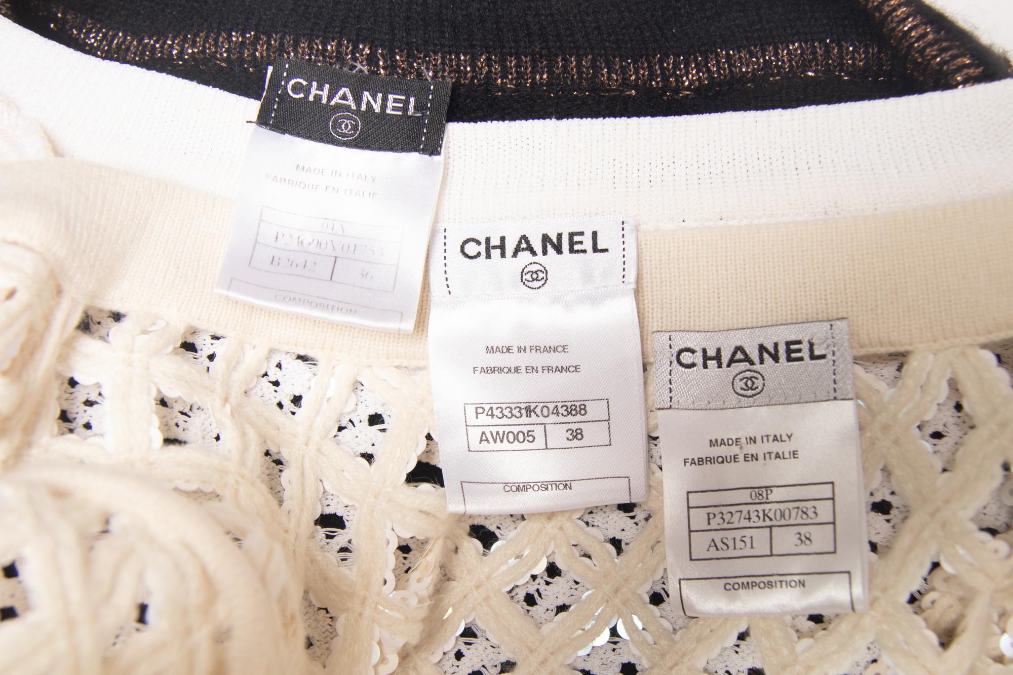 Three Chanel Sweaters