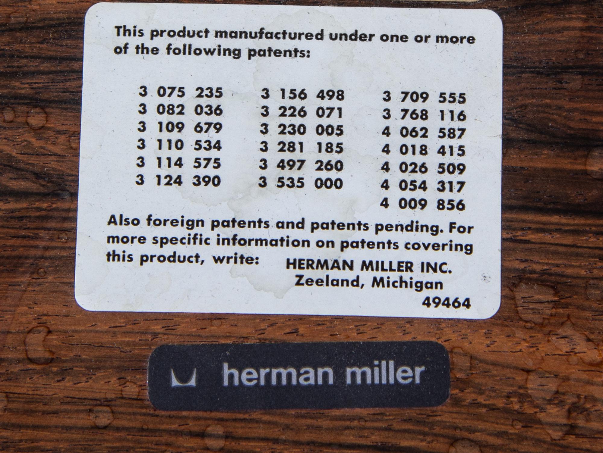 Lounge Chair and Ottoman, model 670 and model 671, Herman Miller, USA