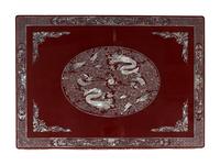 A Chinese Export Mother-of-Pearl Inlaid Low Table