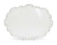 An English Silver Serving Tray Retailed by Tiffany and Co.