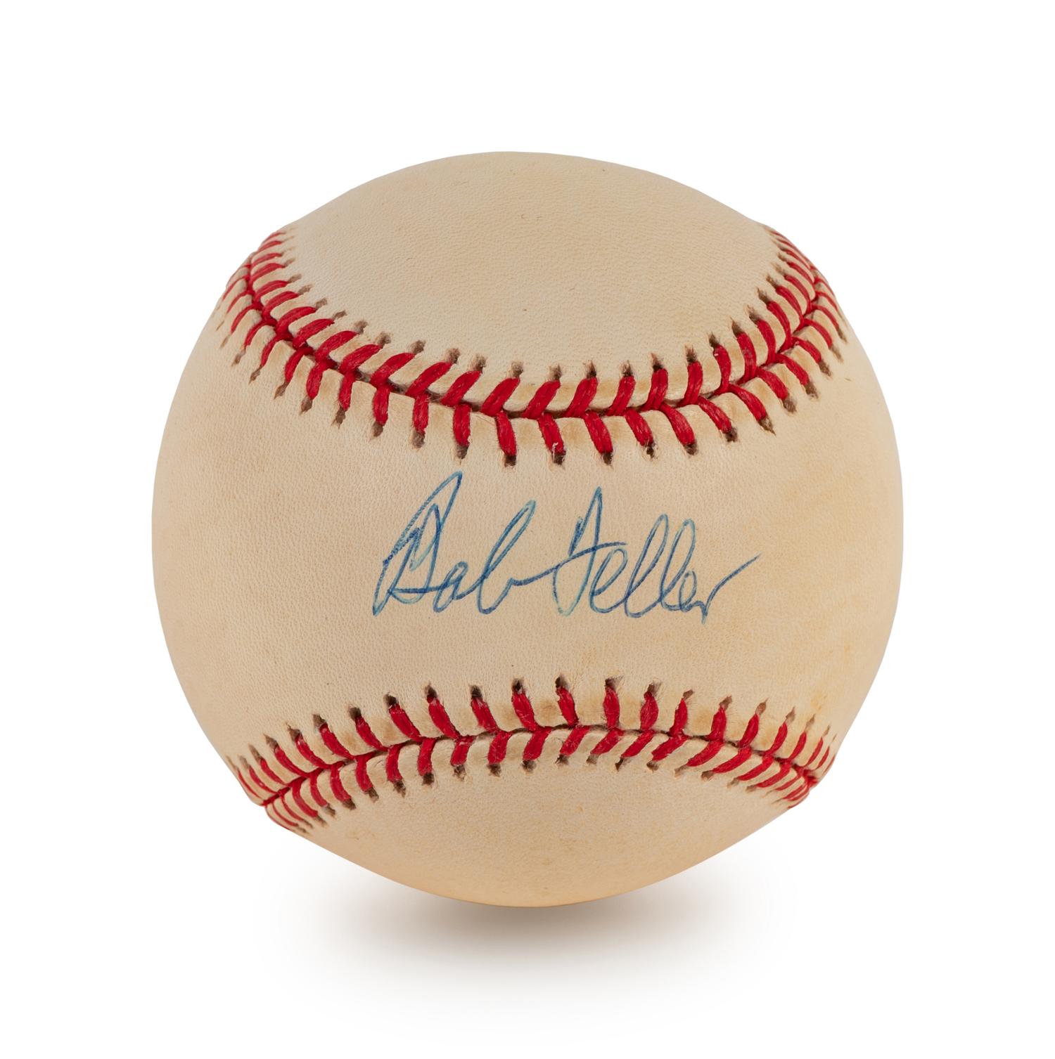 A Group of Four Bob Feller and Allie Reynolds Signed Autograph Baseballs (BAS Beckett Authentication Services Certified),