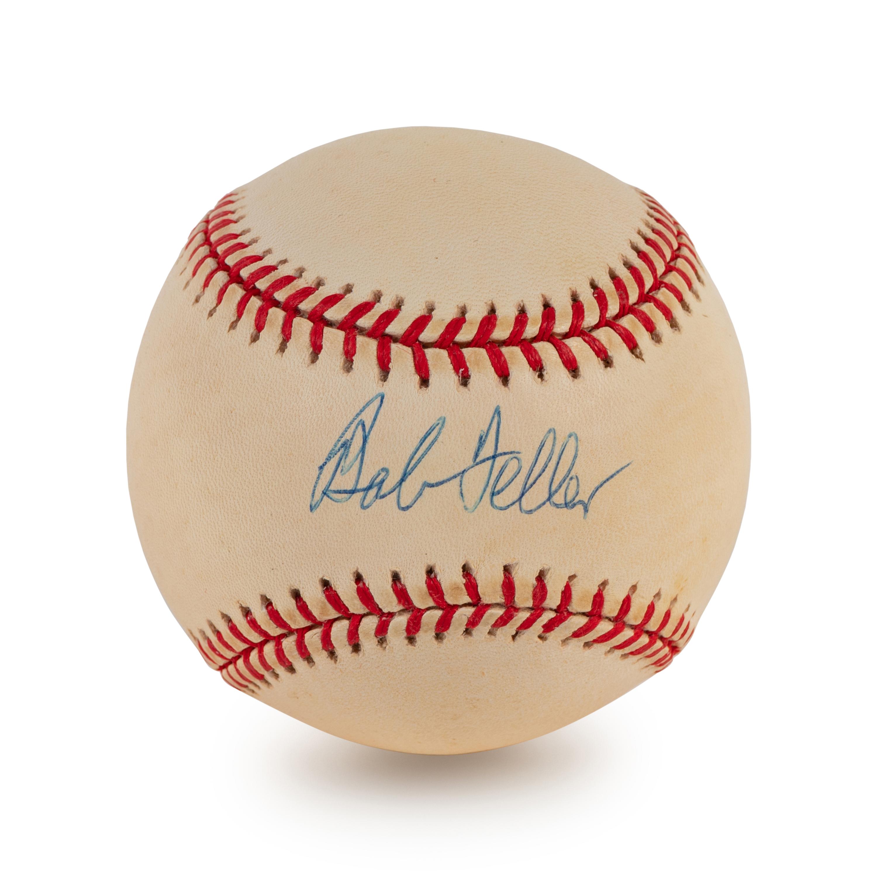 A Group of Four Bob Feller and Allie Reynolds Signed Autograph Baseballs (BAS Beckett Authentication Services Certified),
