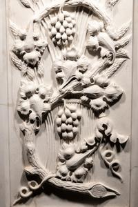 A Carved Marble Wall Relief Plaque