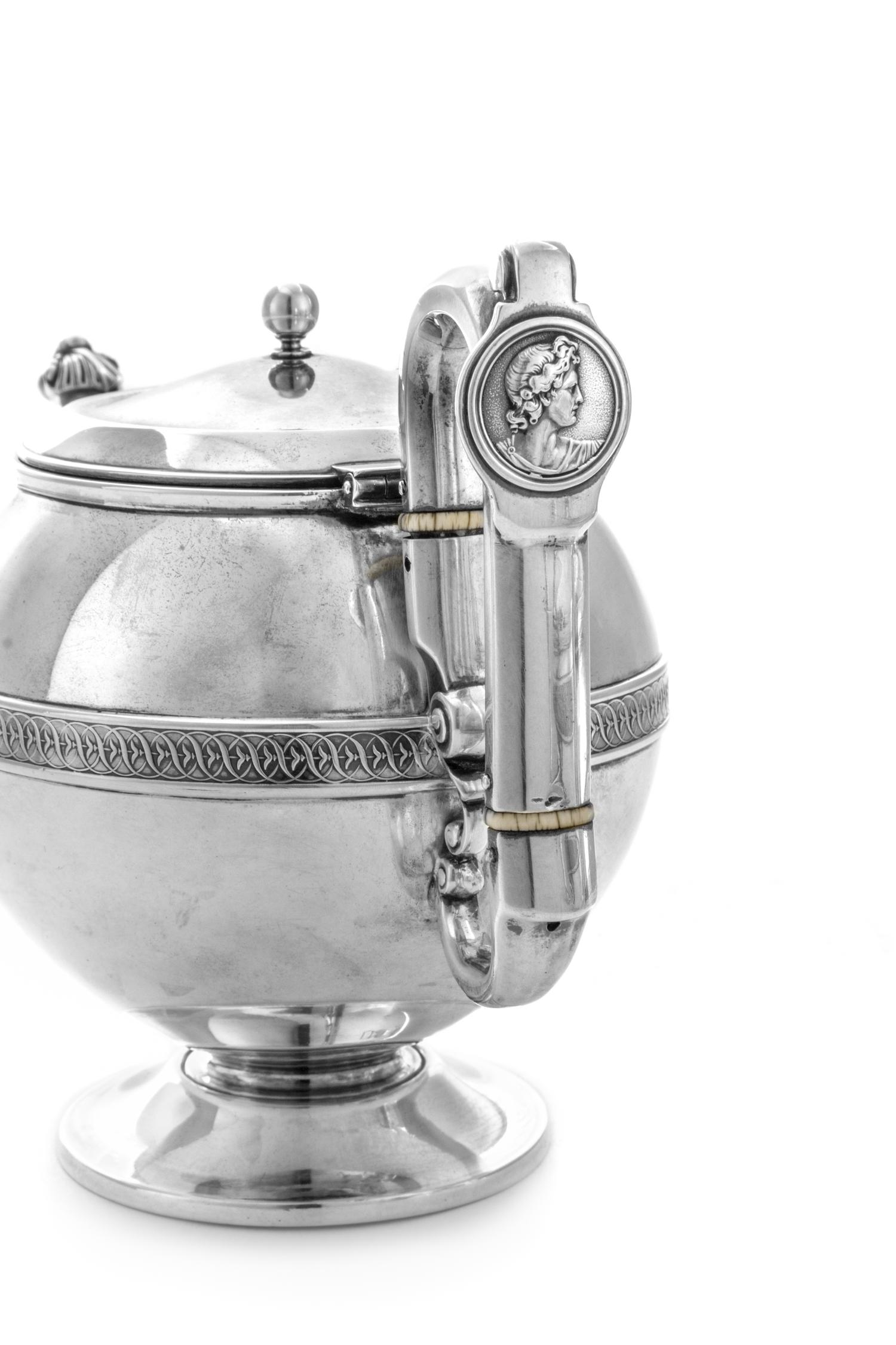 An American Silver Three-Piece Tea Service
