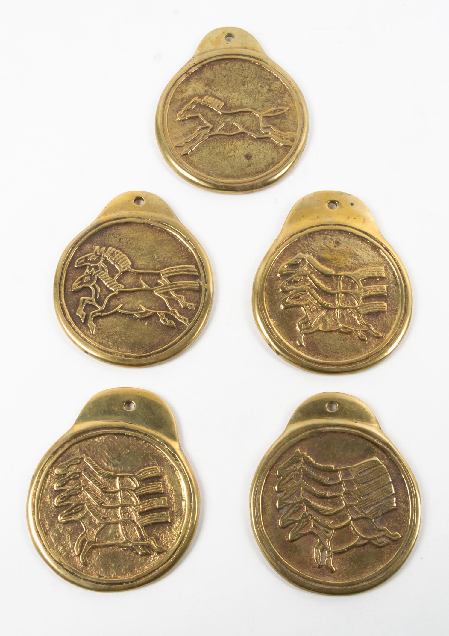 A Collection of Chinese Bronze Plaques Length of largest 4 5/8 inches. — 20TH CENTURY
