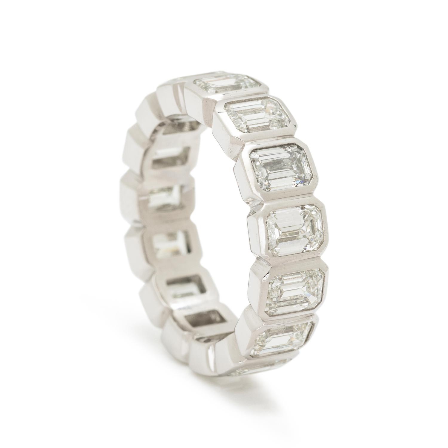 PLATINUM AND DIAMOND ETERNITY BAND