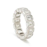 PLATINUM AND DIAMOND ETERNITY BAND