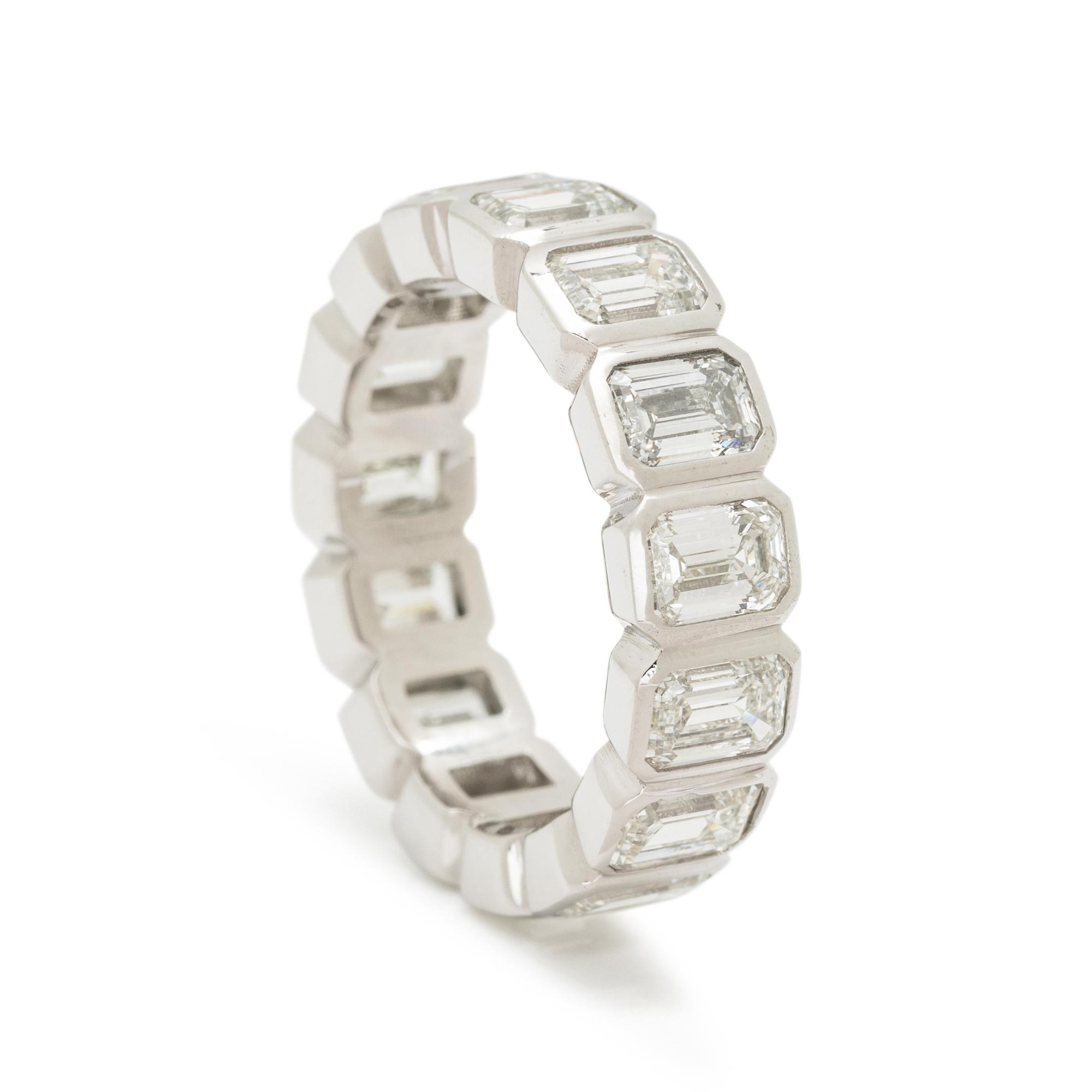 PLATINUM AND DIAMOND ETERNITY BAND