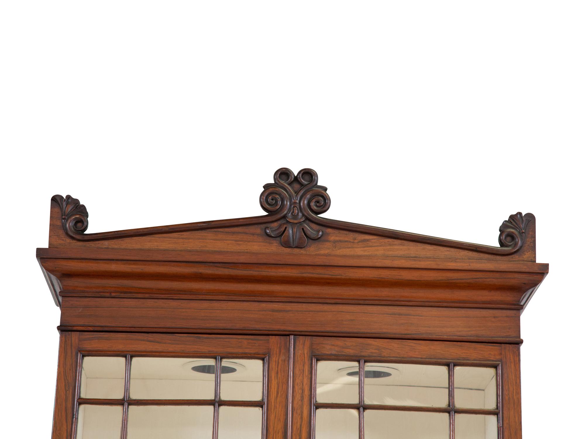 A William IV Rosewood Bookcase